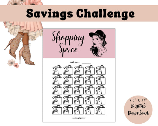 Shopping Spree Savings Challenge | Digital Download