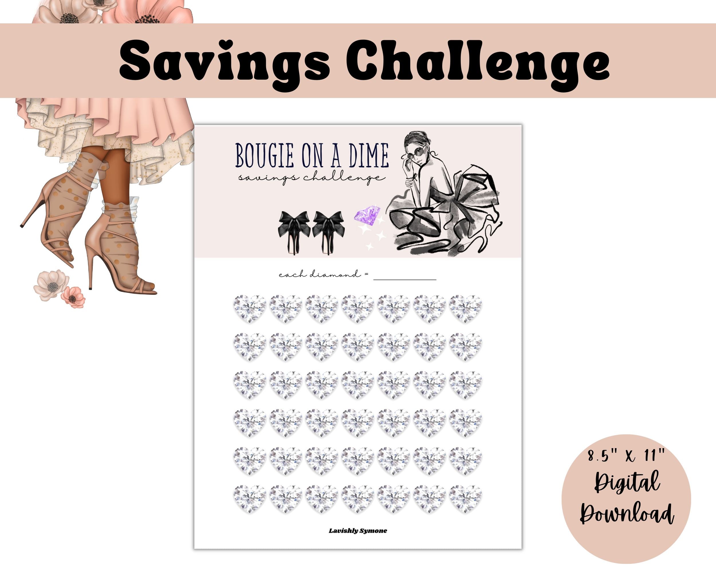 Bougie On A Dime Savings Challenge | Digital Download – Lavishly Symone