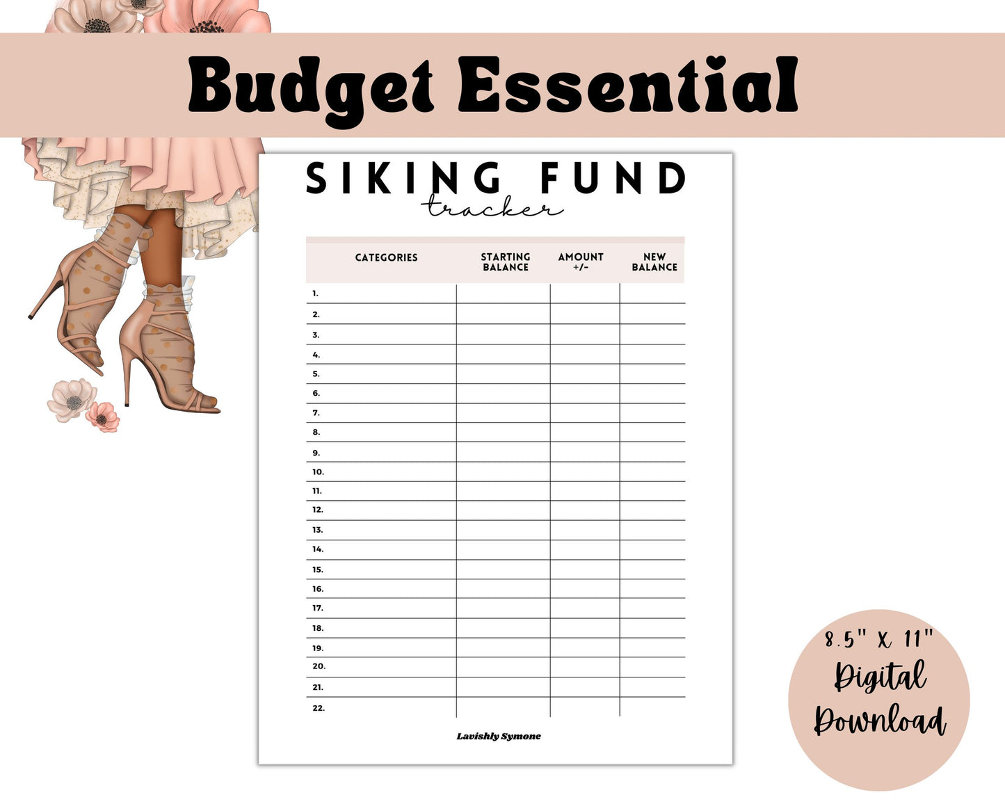 Sinking Fund Tracker | Digital Download