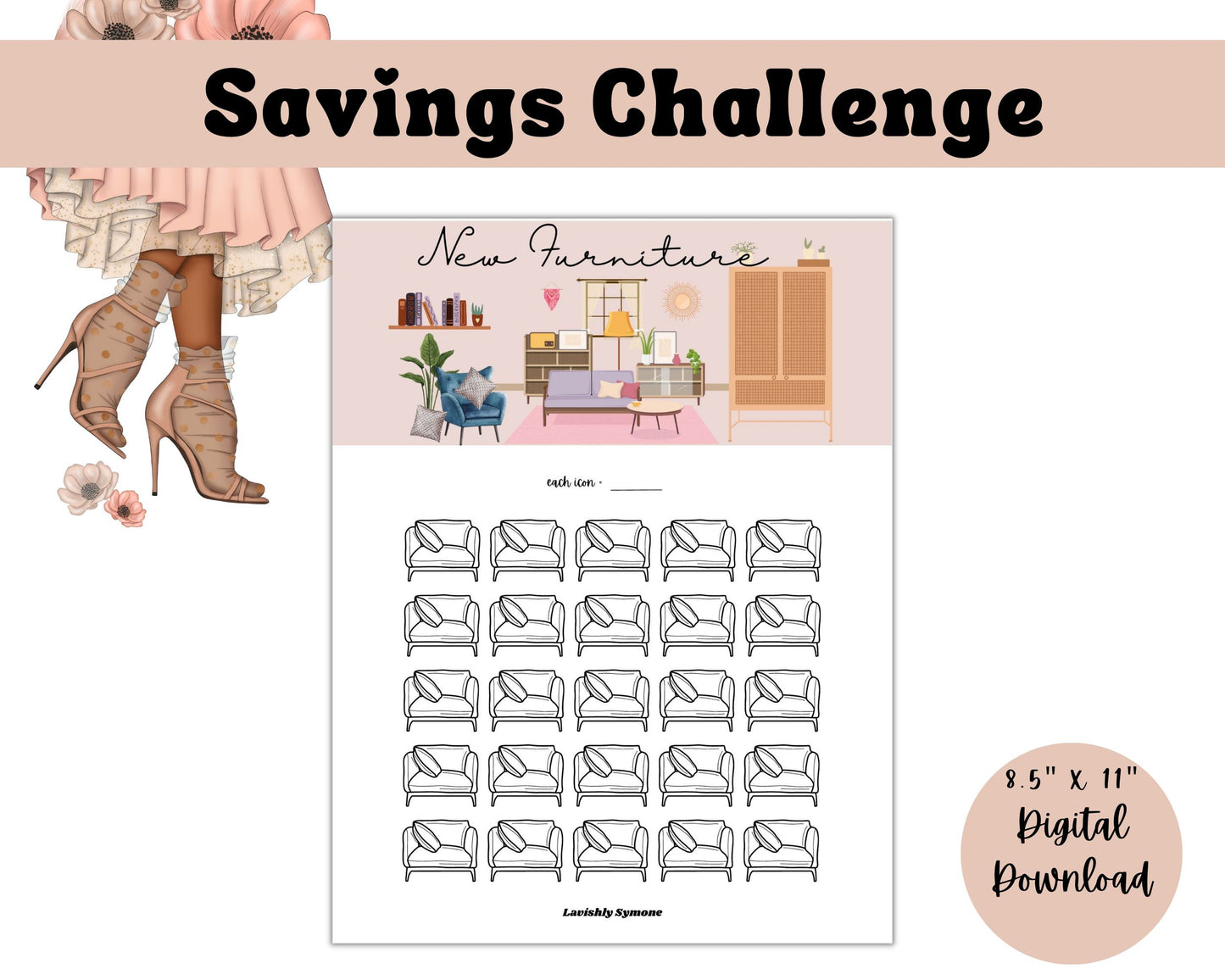 New Furniture Savings Challenge | Digital Download