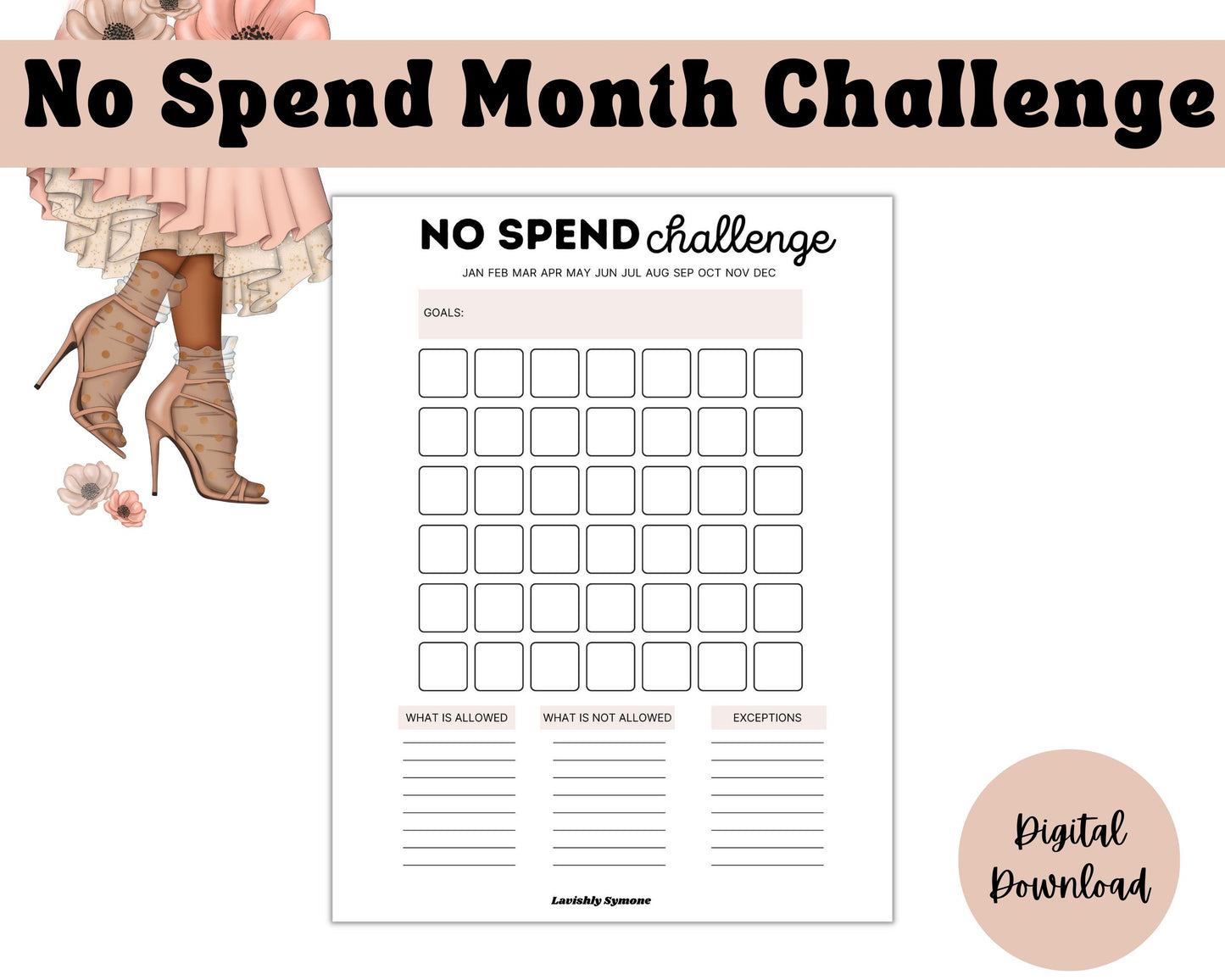 No Spend Challenge | Digital Download