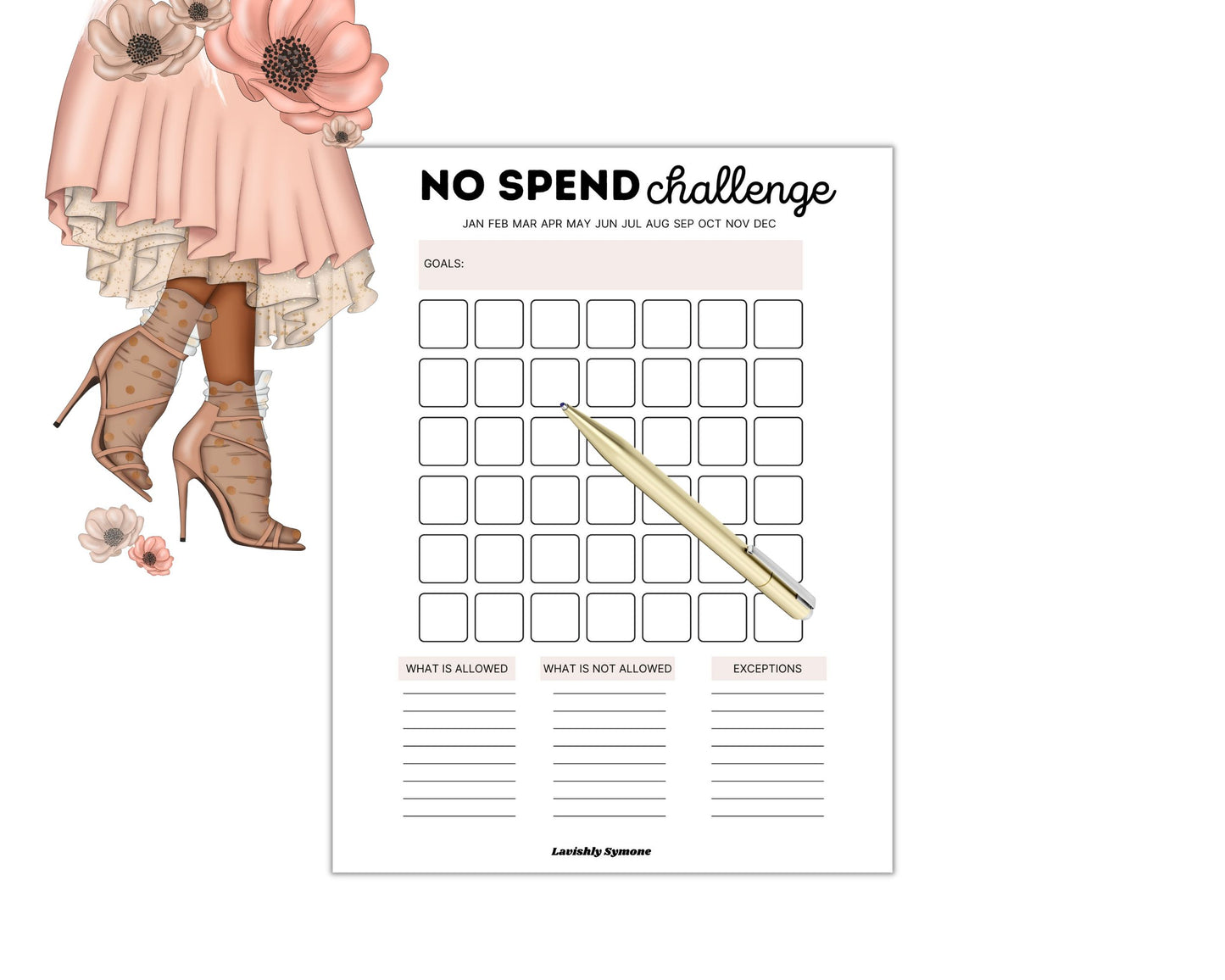 No Spend Challenge | Digital Download