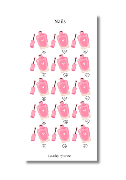 Nails Saving Challenge | Beauty Budget Savings Tracker | Printable Cash Envelope Challenge