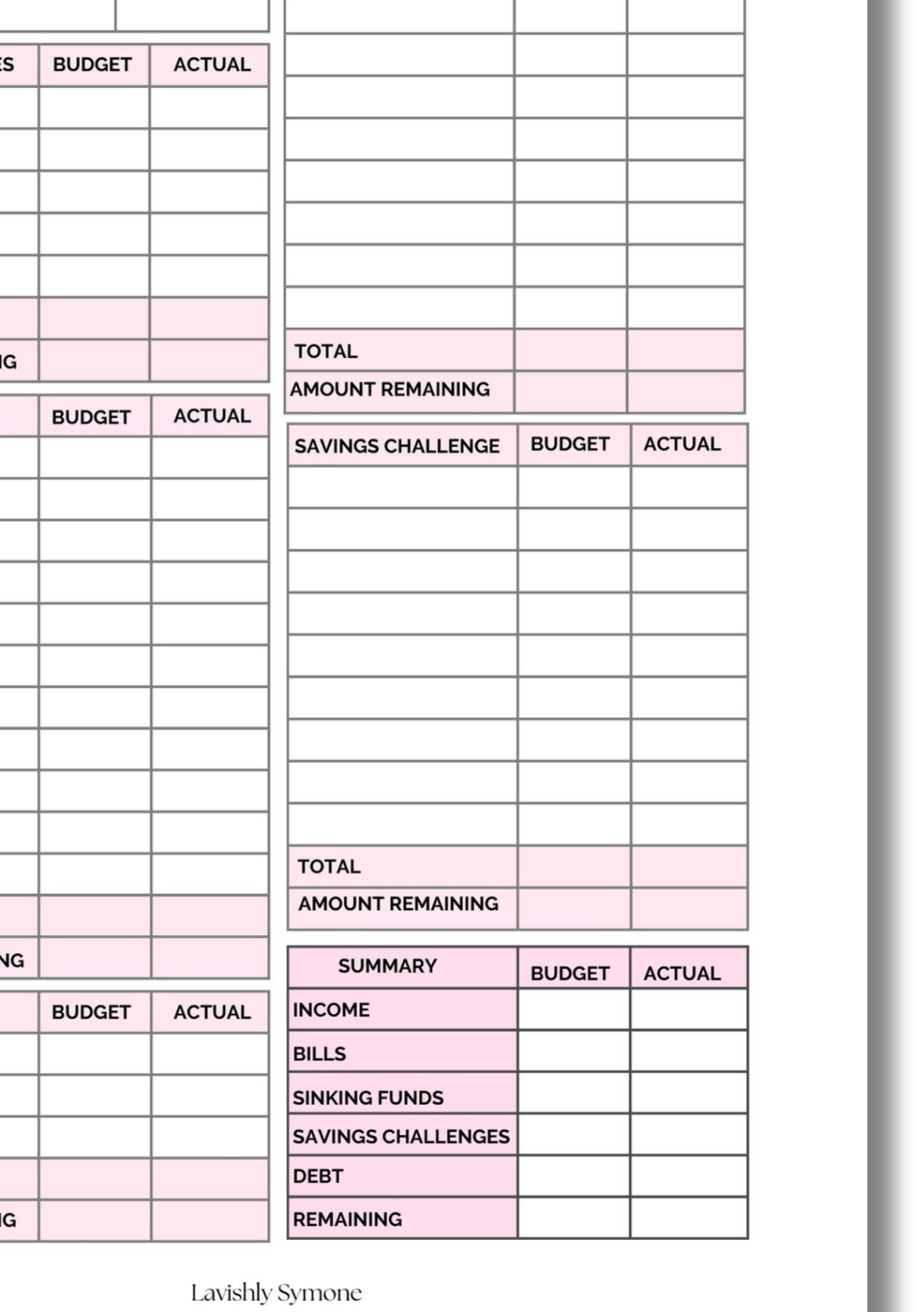 Bi-Weekly Budget Template | Digital Download
