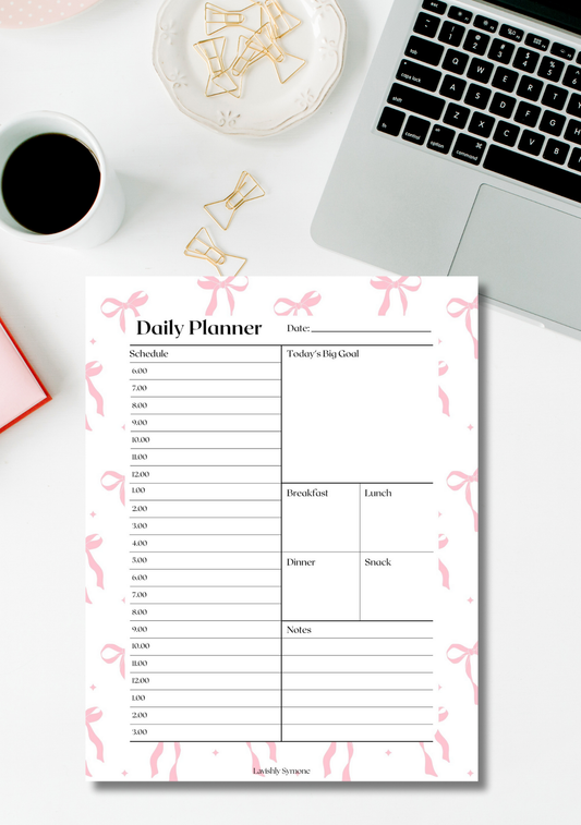 Daily Planner Template | Digital Download