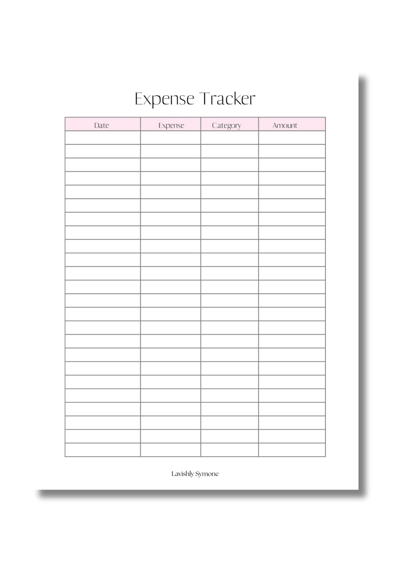 Expense Tracker | Digital Download