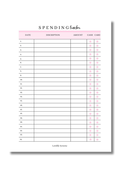 Spending Tracker | Digital Download