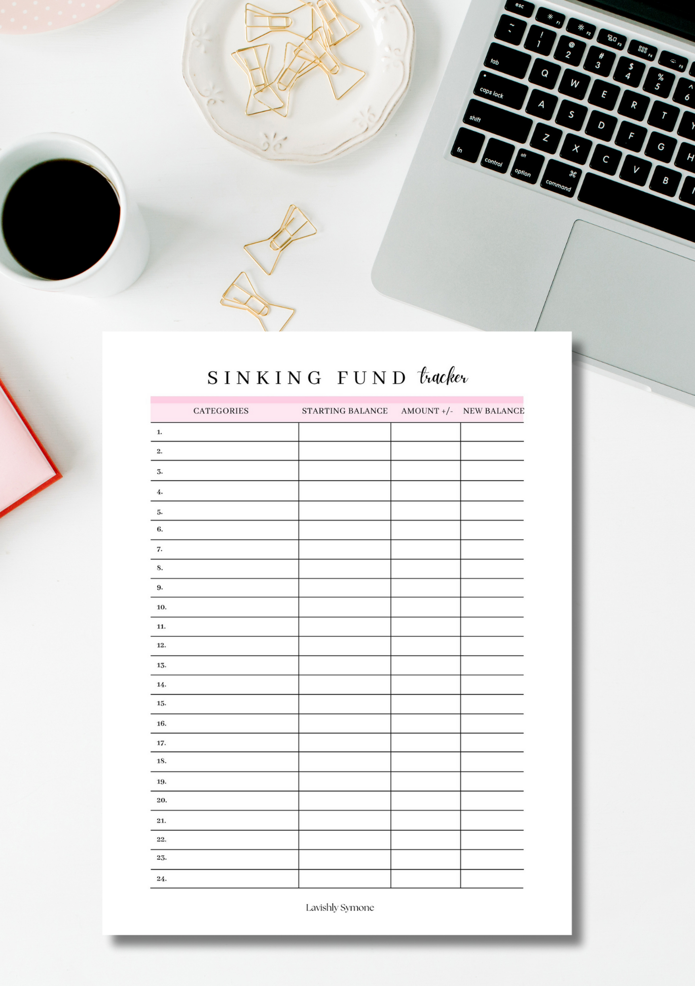 Sinking Fund Tracker | Digital Download
