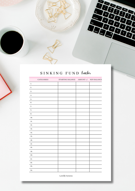 Sinking Fund Tracker | Digital Download