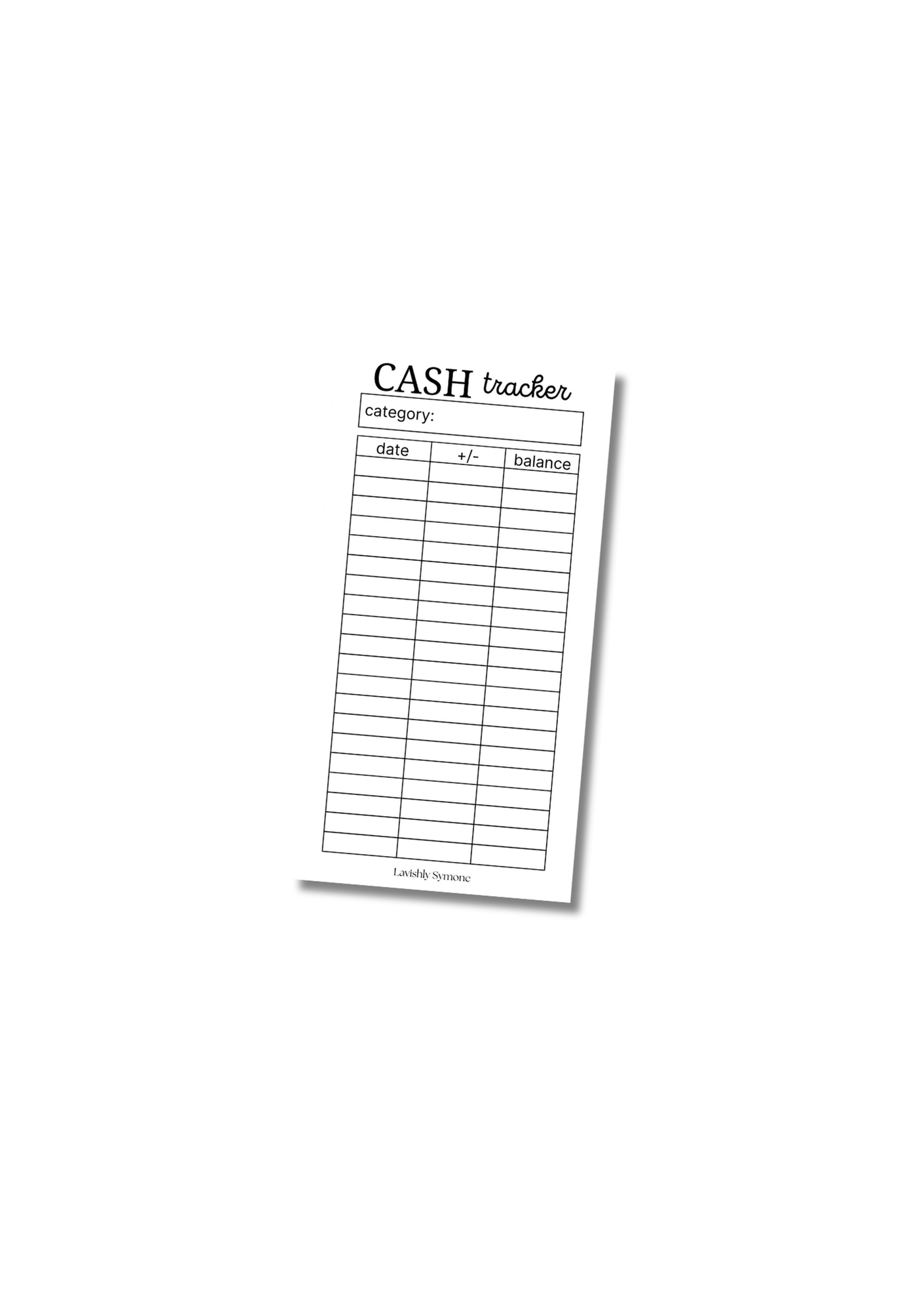 Cash Envelope Tracker | Digital Download