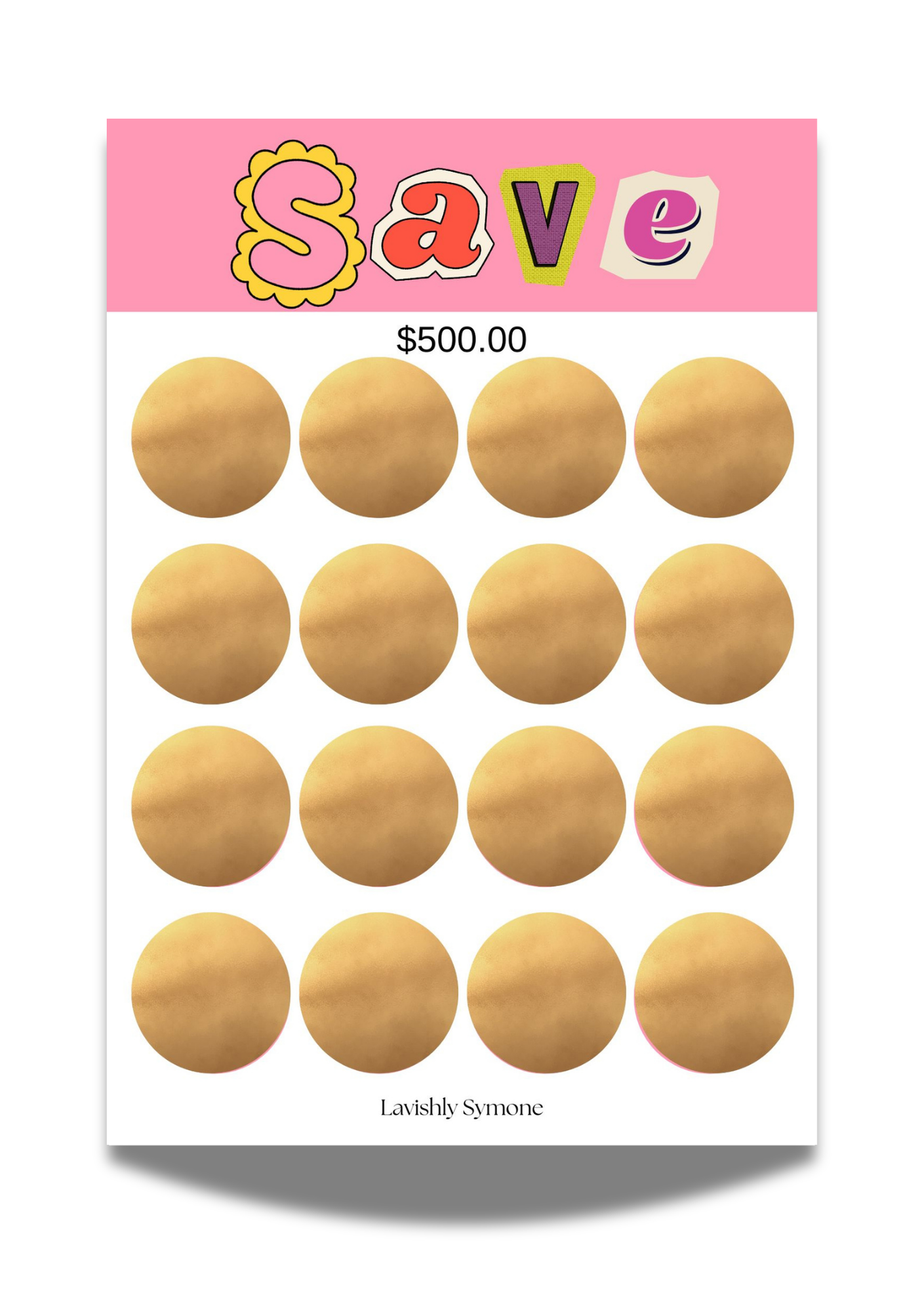 Mystery Scratch off Saving Challenge