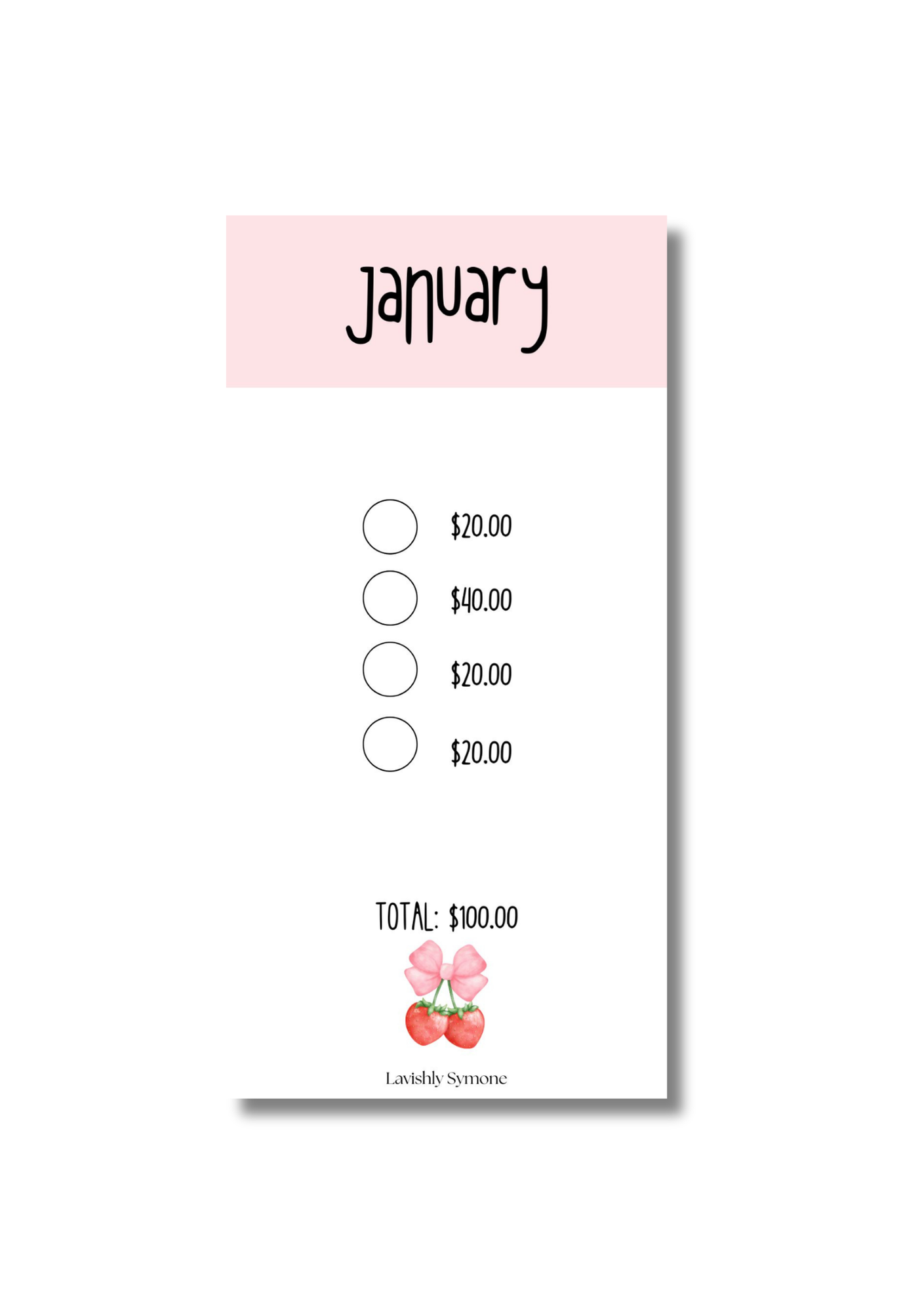 12 Months of Savings – Monthly Saving Challenge