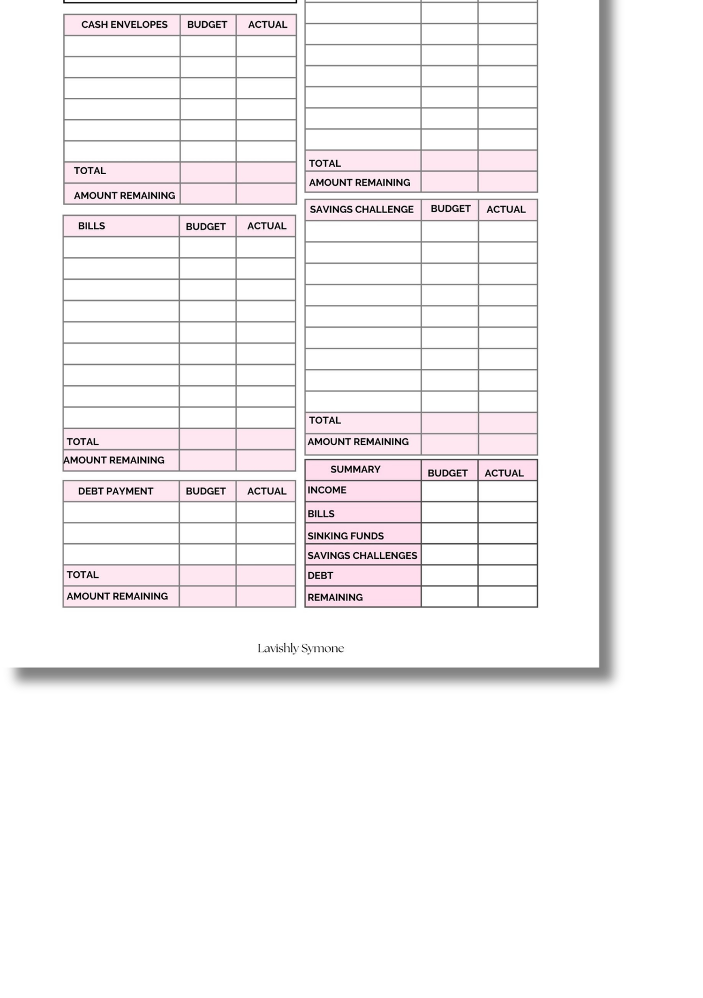 Paycheck Budget Template | Digital Download