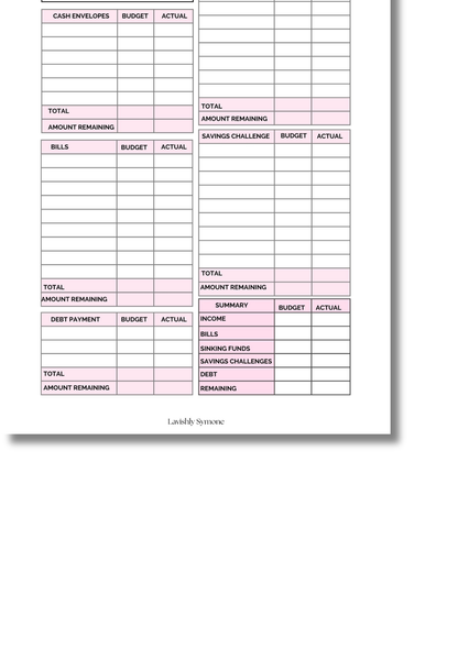 Paycheck Budget Template | Digital Download