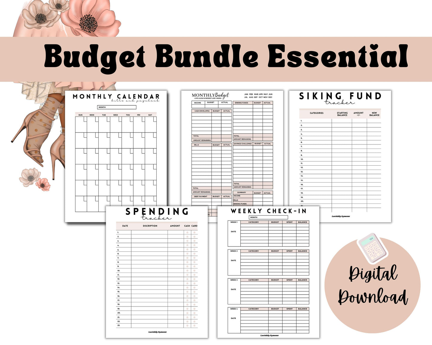 Monthly Budget Bundle | Digital Download